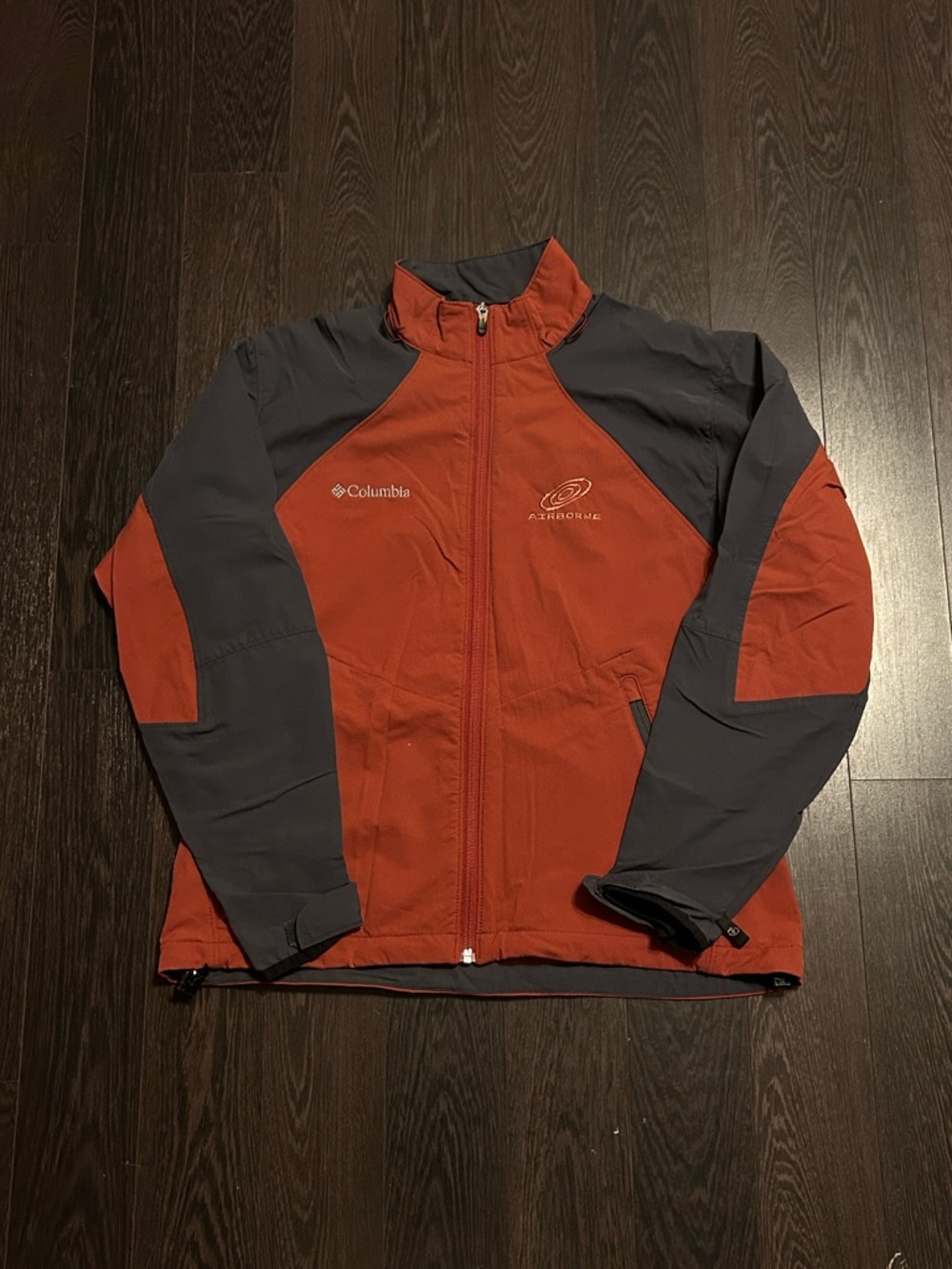 Columbia Women’s Rust Red and Charcoal Softshell Light Jacket